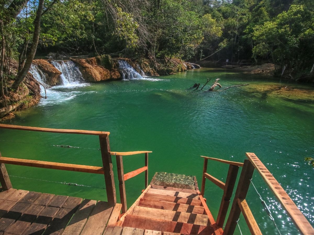 Cachoeira do Salto with jump platform