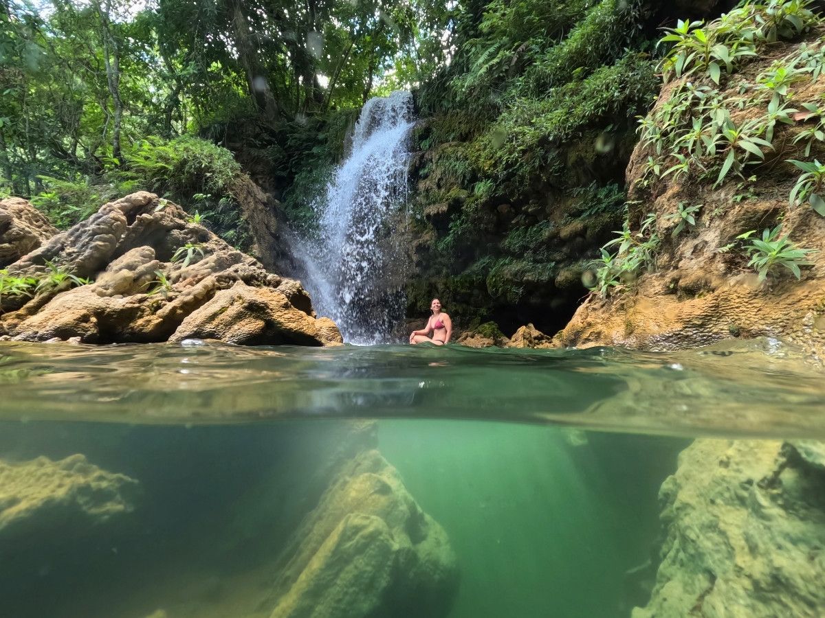 Cachoeira da Figueira surrounded by trees